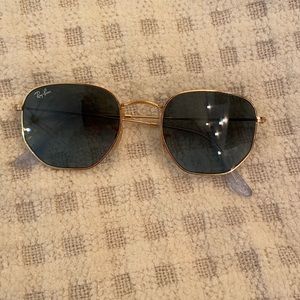 Raybans Hexagonal Flat Lense Sunglasses